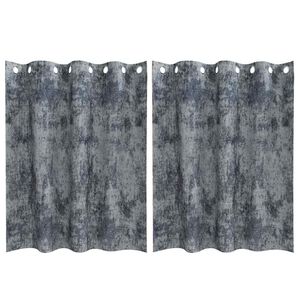 vidaXL Velvete zavese 2 kos Srebrno siva 140 x 140 cm Žamet
