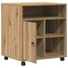 vidaXL Stojalo za tiskalnik artisan hrast 60 x 50 x 67 cm