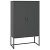 vidaXL Visoka omarica antracitna 80x35x135 cm jeklo