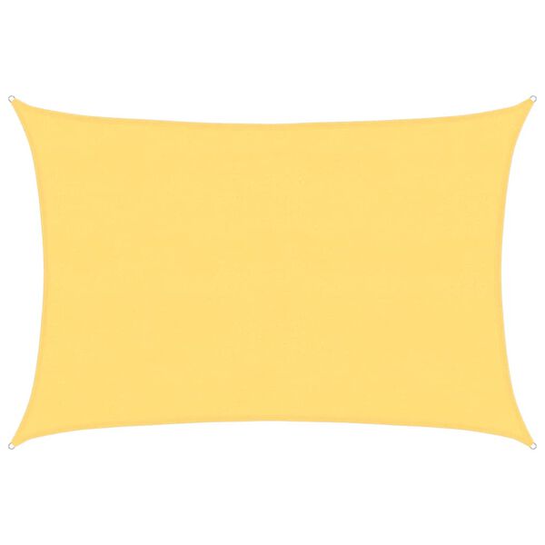 vidaXL Senčno Jadro HDPE Pravokotno 4x6 m Bež Barve