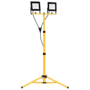 vidaXL LED reflektor s stojalom 2x50 W hladno bel