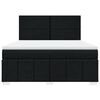 vidaXL Box spring postelja z vzmetnico črna 180x200 cm blago
