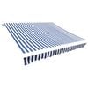 vidaXL Nadomestno blago za tendo modro in belo 3,5x2,5 m poliester
