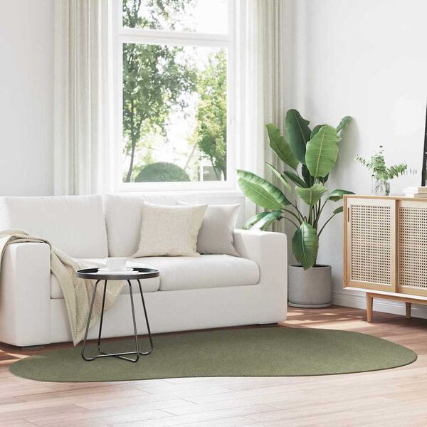 vidaXL Preproge za povr&scaron;ine HUARTE Gozdno zelena 160 x 230 cm