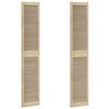 vidaXL Vrata omare z vrati 2 pcs Naravna 201 x 2,1 x 39,5 cm