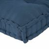 vidaXL Blazina za paletni kafi 3 pcs Indigo 120 x 80 x 38 cm Blago