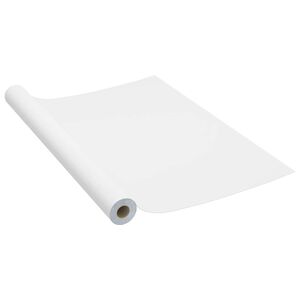 vidaXL Samolepilna folija za pohi&scaron;tvo bela 500x90 cm PVC