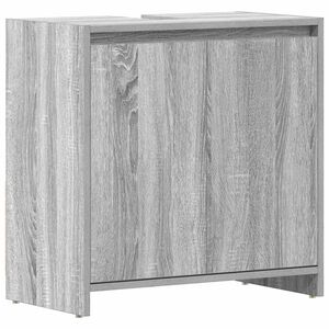 vidaXL Kopalni&scaron;ka omarica siva sonoma 60x33x61 cm inženirski les