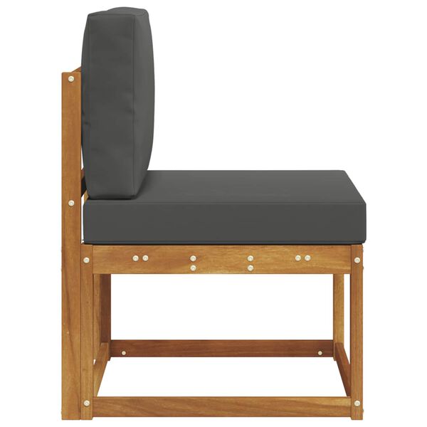 vidaXL Srednji zunanji kavč Masiven les akacije Naravna