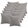 vidaXL Prevleka za blazino 12 pcs HEERLEN Svetlo siva 45 x 45 cm