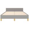 vidaXL Posteljni okvir brez vzmetnice siv 120x190 cm blago