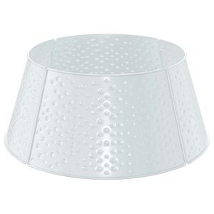vidaXL Krilo za božično jelko Oblika stožca Bela &Oslash; 62 x 25 cm Jeklo