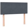 vidaXL Box Spring postelja z vzmetnico Temno siva 120x220 cm Velvet