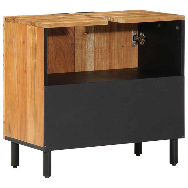 vidaXL Kopalni&scaron;ka omara za umivalnik s polico Masiven les akacije