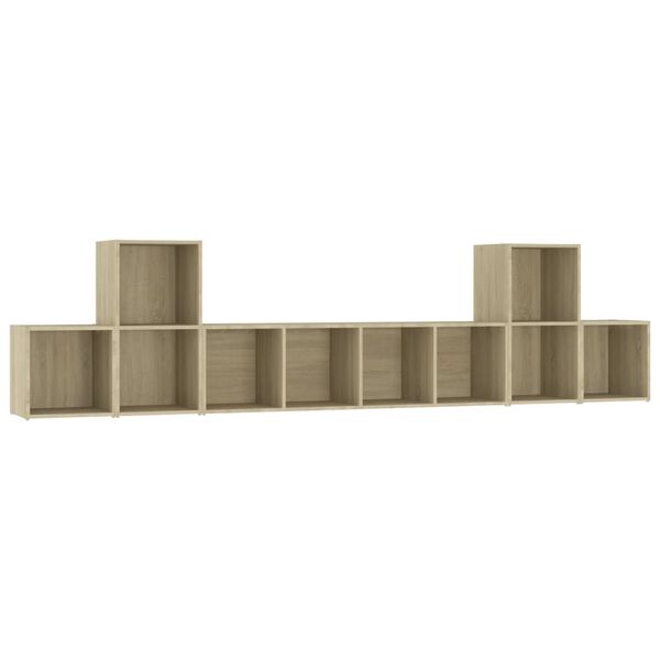 vidaXL Komplet TV omaric 5-delni sonoma hrast iverna plošča