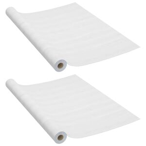 vidaXL Samolepilne folije za vrata 2 kosa beli les 210x90 cm PVC