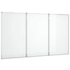 vidaXL Magnetna tabla zložljiva 120x80x1,7 cm aluminij