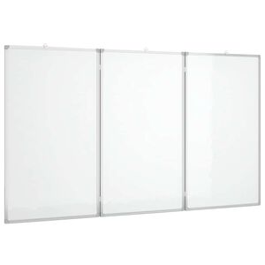 vidaXL Magnetna tabla zložljiva 120x80x1,7 cm aluminij