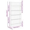 vidaXL Stojalo za rastline Rjava 90 x 15 x 180 cm Impregniran bor