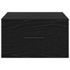 vidaXL Nočna omarica Črni hrast 35 x 35 x 20 cm Konstruiran les
