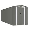vidaXL Vrtna lopa svetlo siva 192x606x223 cm pocinkano jeklo