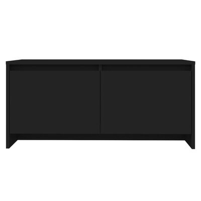 vidaXL Klubska mizica črna 90x50x41,5 cm iverna plošča