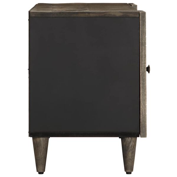 vidaXL TV omarica svetlo siva 105x33,5x46 cm masivni les Mango