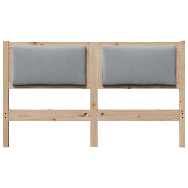 vidaXL Vzglavje Drugo Rjava 160 cm Trdna borovina