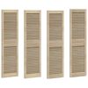 vidaXL Vrata omare 4 kos Naravna 140,5 x 39,5 cm Trdna borovina