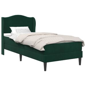 vidaXL Konstrukcija postelje Temno zelena 80 x 200 cm Žamet