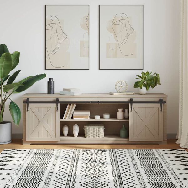 vidaXL Komplet drsnih vrat omarice 183 cm ogljikovo jeklo