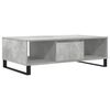 vidaXL Klubska mizica betonsko siva 104x60x35 cm inženirski les