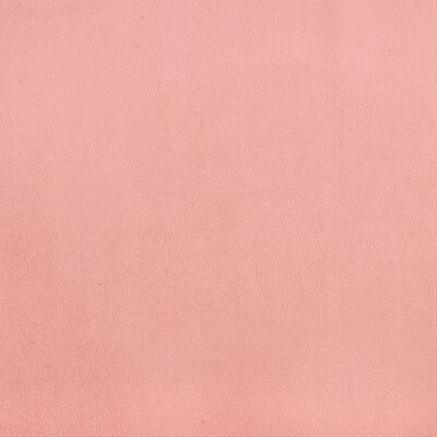 vidaXL Posteljni okvir roza 160x200 cm žamet