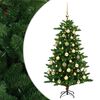 vidaXL Artificial Christmas Tree with Bauble 120 cm 150 LED Toplo bela