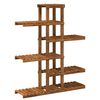 vidaXL Stojalo za rastline Naravna 93 x 25 x 114,5 cm