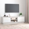 vidaXL TV omarica bela 140x35x40 cm trdna borovina