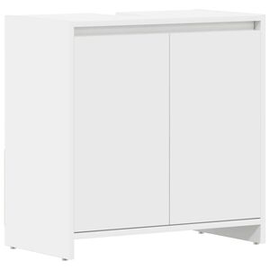 vidaXL Kopalni&scaron;ka omarica bela 60x33x61 cm iverna plo&scaron;ča