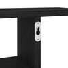 vidaXL Stenska polica 2 kosa črna hrast 38x12x38 cm inženirski les