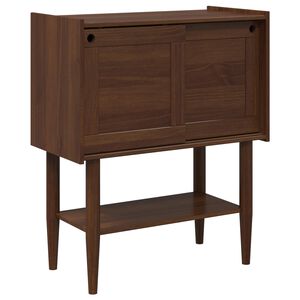 vidaXL Konzolna miza BILBAO Temni karamel 80 x 40 x 95 cm