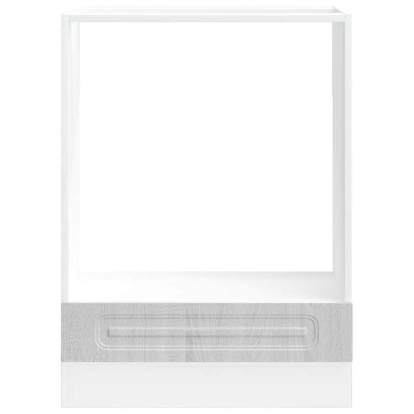 vidaXL Omarica za pečico Kalmar siva sonoma inženirski les