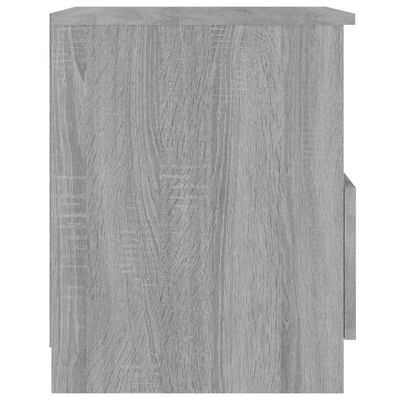 vidaXL Nočna omarica siva sonoma 40x40x50 cm inženirski les