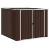 vidaXL Vrtna lopa rjava 195x198x159 cm pocinkano jeklo