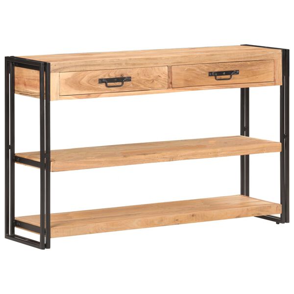 vidaXL Komoda 120x30x75 cm trden akacijev les