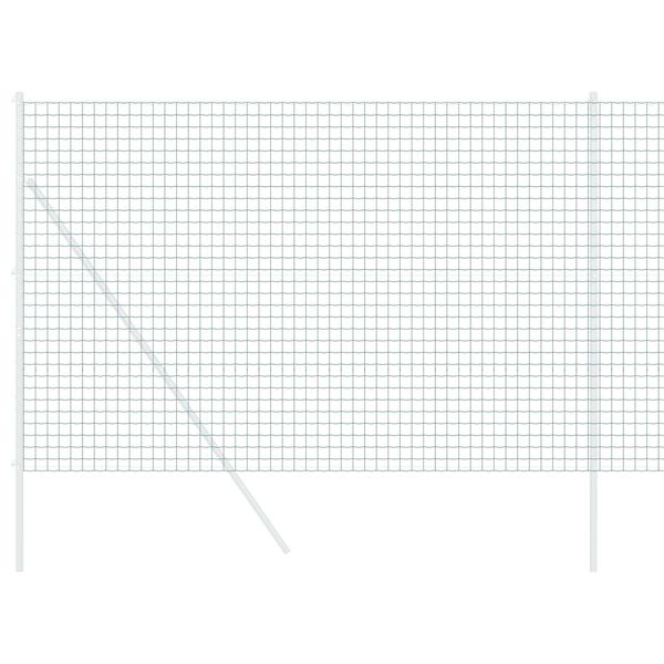 vidaXL Evropska ograja Zelena 1,5 x 10 m PVC prevlečen železo