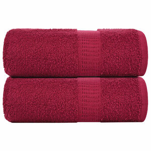 vidaXL Pralne brisače FROGN 2 kosa bordo 30x30 cm 360 g/m&sup2;
