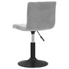 vidaXL Barski stolček svetlo siv žamet