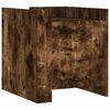 vidaXL Nočna omarica dimljeni hrast 45x50x50 cm inženirski les