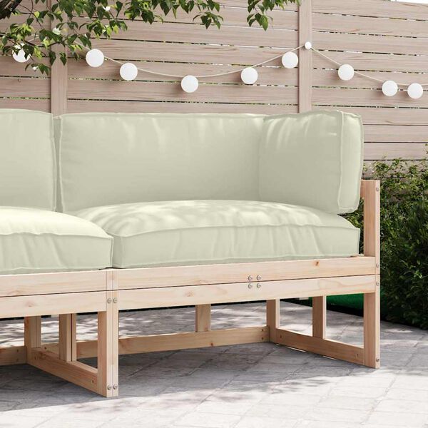 vidaXL Set blazin za palete 3 pcs krema Oxford tkanina