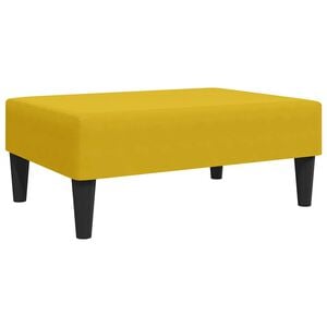 vidaXL Stolček za noge rumen 77x55x31 cm žamet