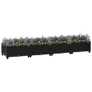 vidaXL Visoka greda 160x40x23 cm polipropilen